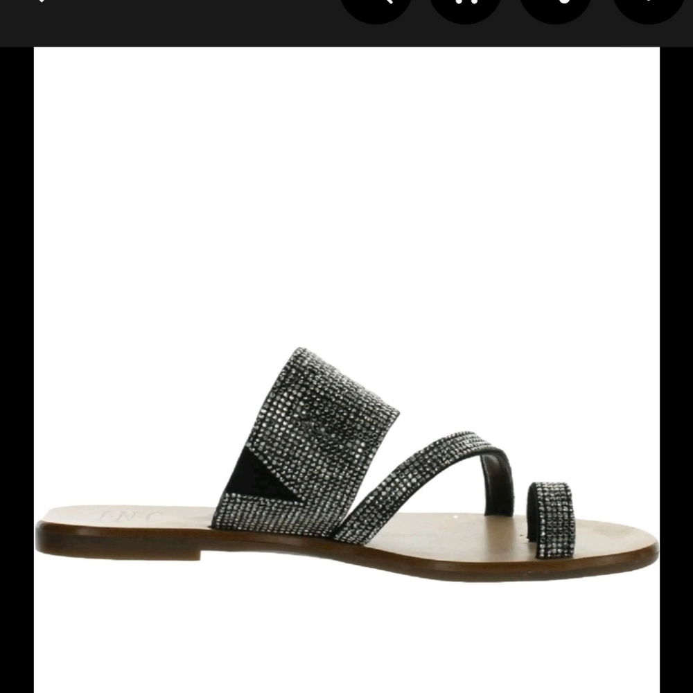 International Concepts Black Women's Sandals Size 6M